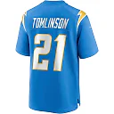Zennovawear Men's Los Angeles Chargers LaDainian Tomlinson Powder Blue Game Retired Player Jersey