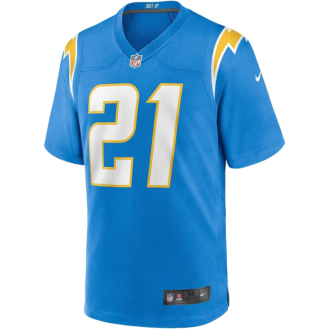Zennovawear Men's Los Angeles Chargers LaDainian Tomlinson Powder Blue Game Retired Player Jersey