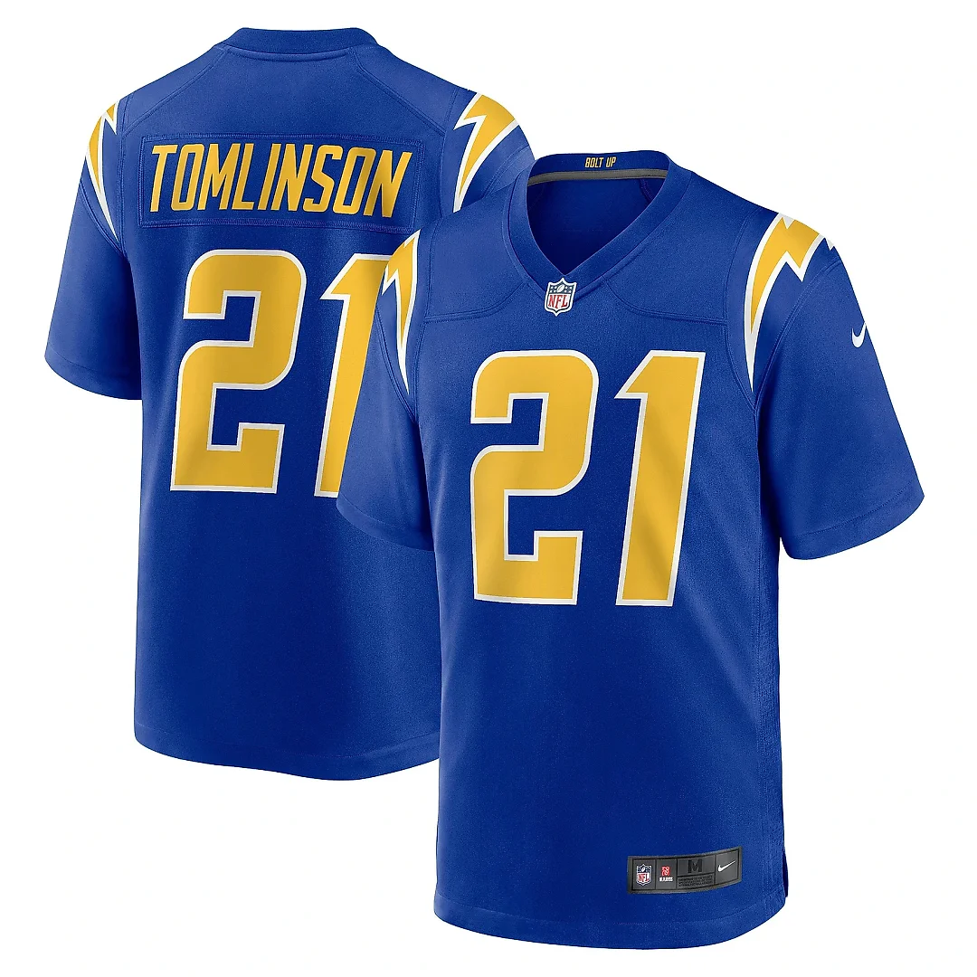 Zennovawear Men's Los Angeles Chargers LaDainian Tomlinson Royal Retired Player Alternate Game Jersey