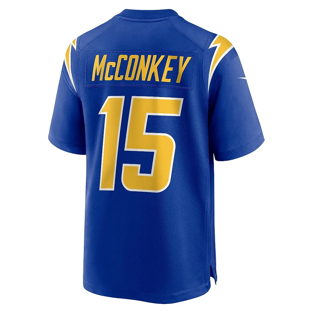 Zennovawear Men's Los Angeles Chargers Ladd McConkey Royal Alternate Game Jersey