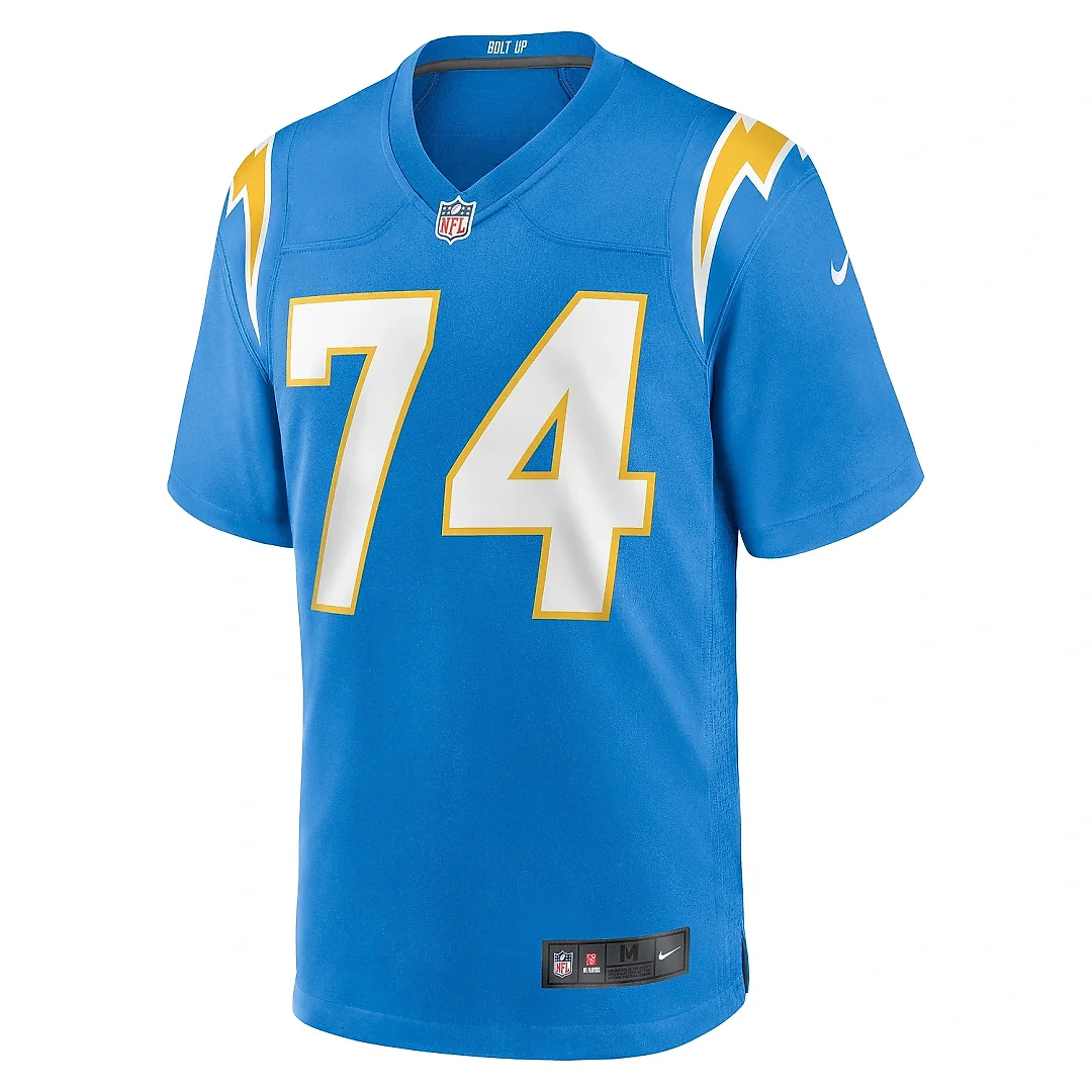 Zennovawear Men's Los Angeles Chargers Matt Kaskey Powder Blue Team Game Jersey