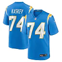 Zennovawear Men's Los Angeles Chargers Matt Kaskey Powder Blue Team Game Jersey