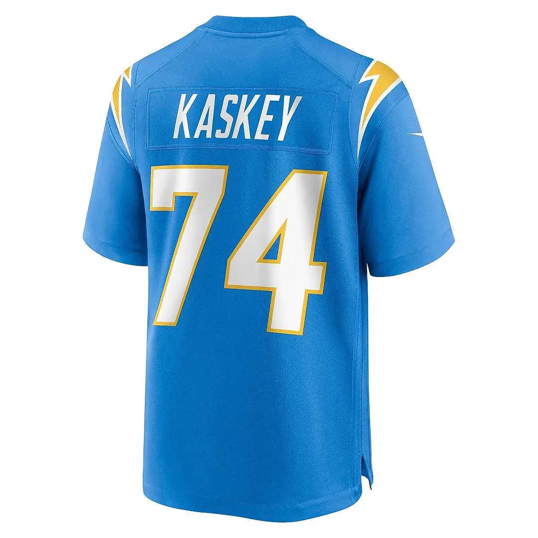 Zennovawear Men's Los Angeles Chargers Matt Kaskey Powder Blue Team Game Jersey