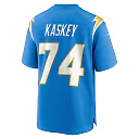 Zennovawear Men's Los Angeles Chargers Matt Kaskey Powder Blue Team Game Jersey