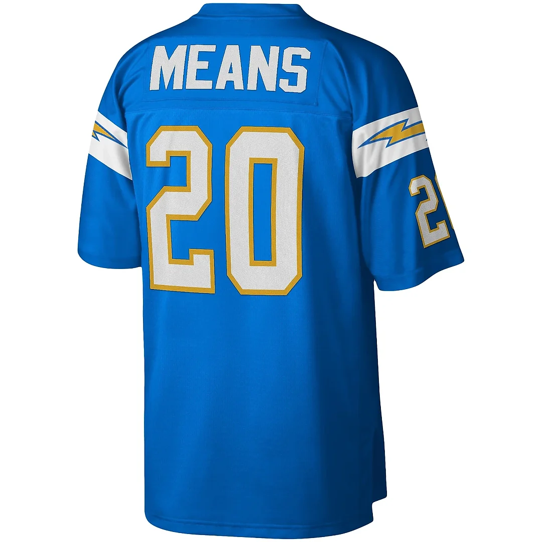 Zennovawear Men's Los Angeles Chargers Natrone Means Mitchell & Ness Powder Blue Legacy Jersey