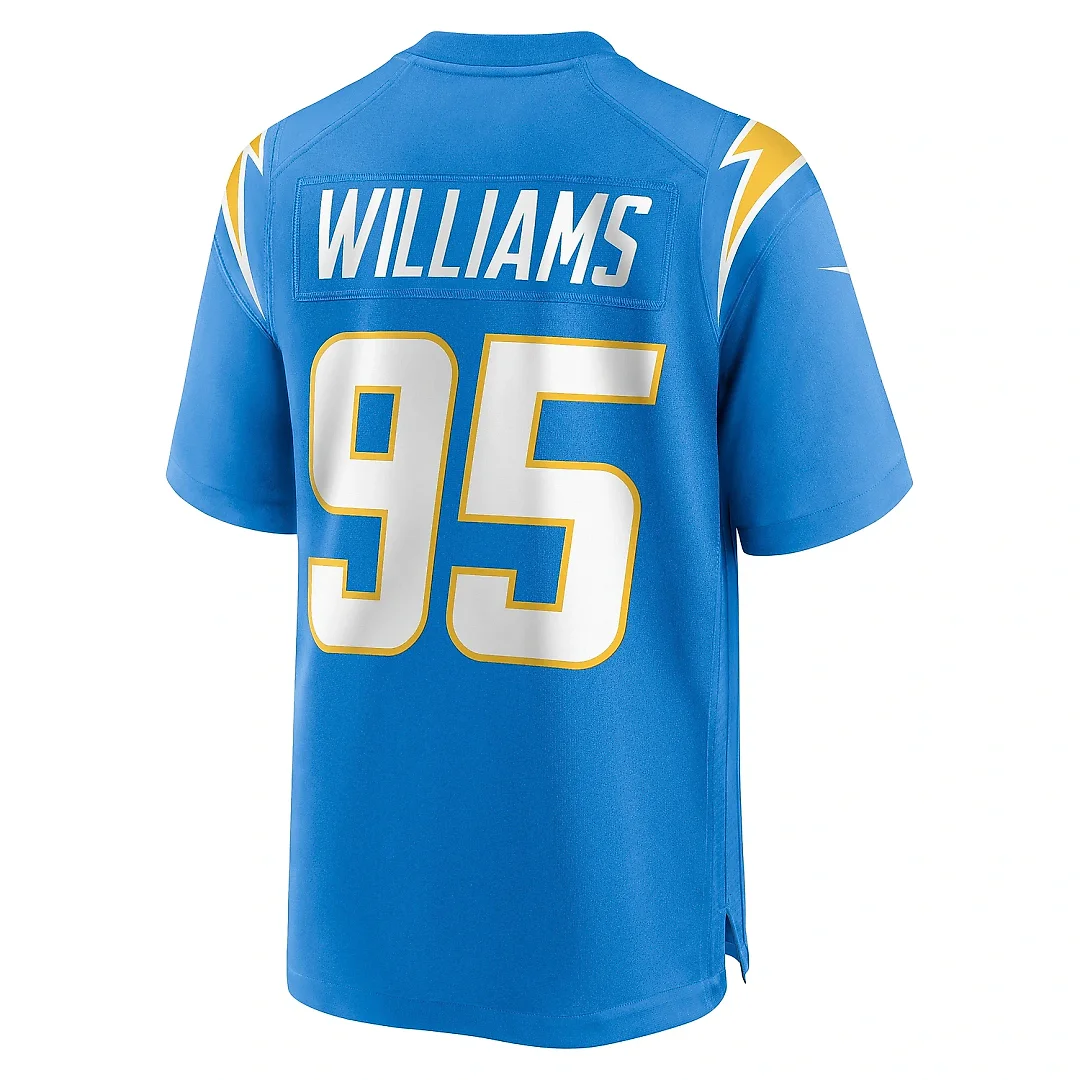 Zennovawear Men's Los Angeles Chargers Nicholas Williams Powder Blue Team Game Jersey