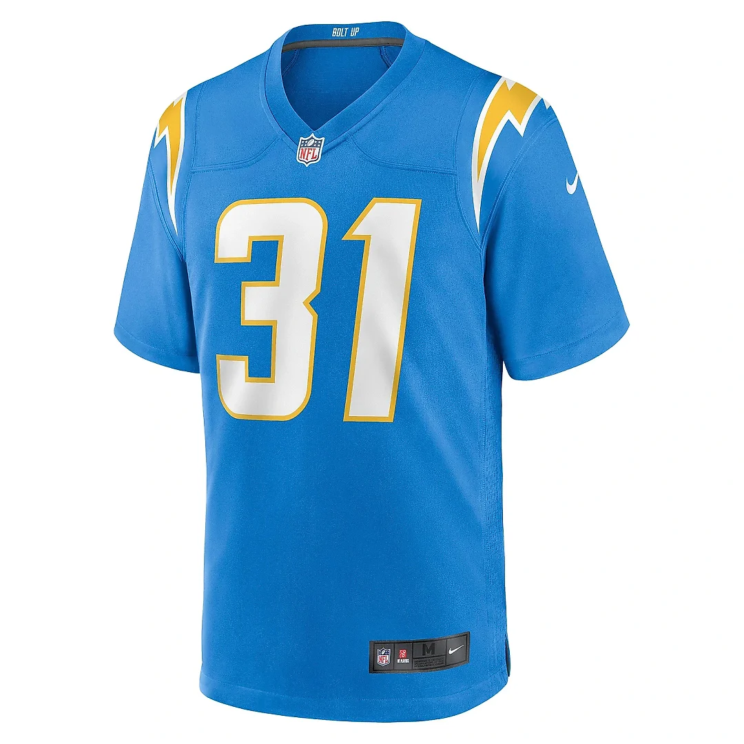 Zennovawear Men's Los Angeles Chargers Nick Niemann Powder Blue Game Player Jersey