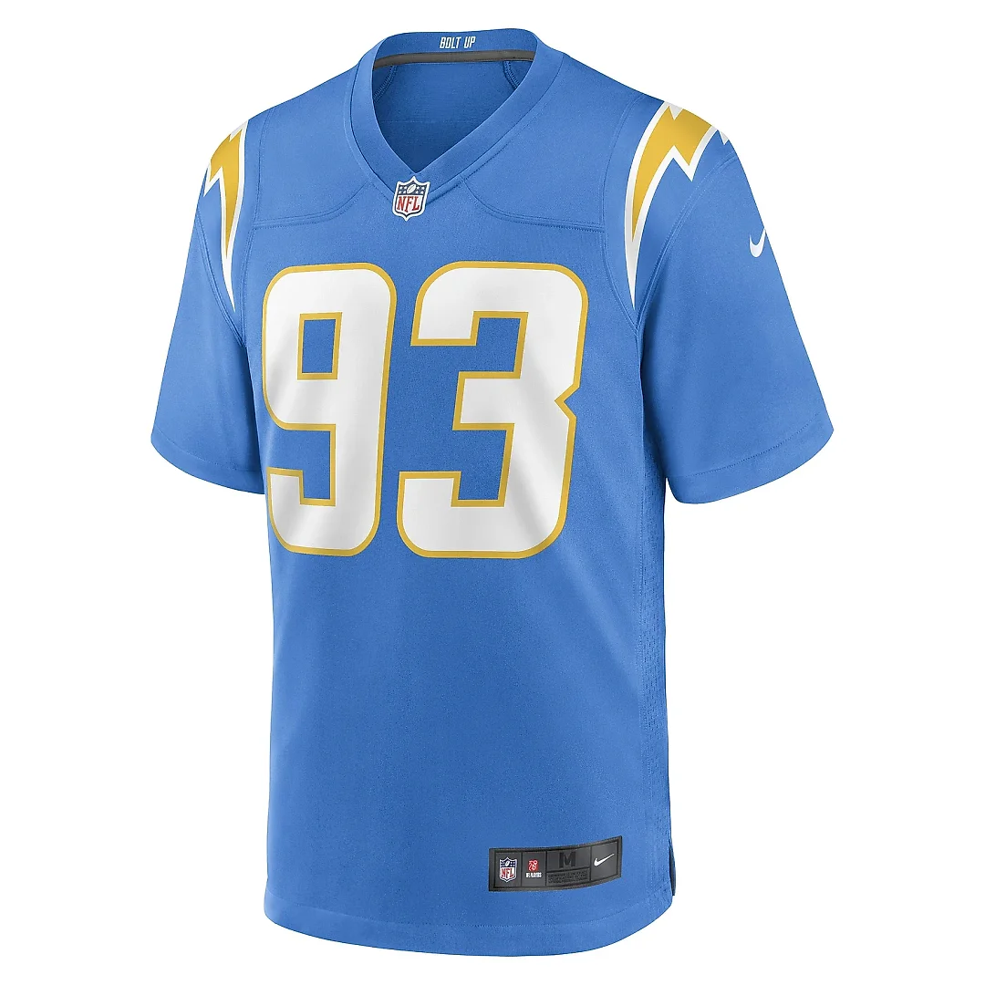 Zennovawear Men's Los Angeles Chargers Otito Ogbonnia Powder Blue Game Player Jersey