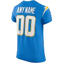 Zennovawear Men's Los Angeles Chargers Powder Blue Vapor Elite Custom Jersey