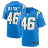 Zennovawear Men's Los Angeles Chargers Praise Olatoke Powder Blue Team Game Jersey