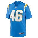 Zennovawear Men's Los Angeles Chargers Praise Olatoke Powder Blue Team Game Jersey