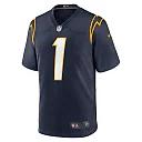 Zennovawear Men's Los Angeles Chargers Quentin Johnston Navy Alternate Game Jersey