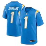 Zennovawear Men's Los Angeles Chargers Quentin Johnston Powder Blue Game Player Jersey