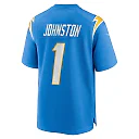 Zennovawear Men's Los Angeles Chargers Quentin Johnston Powder Blue Game Player Jersey