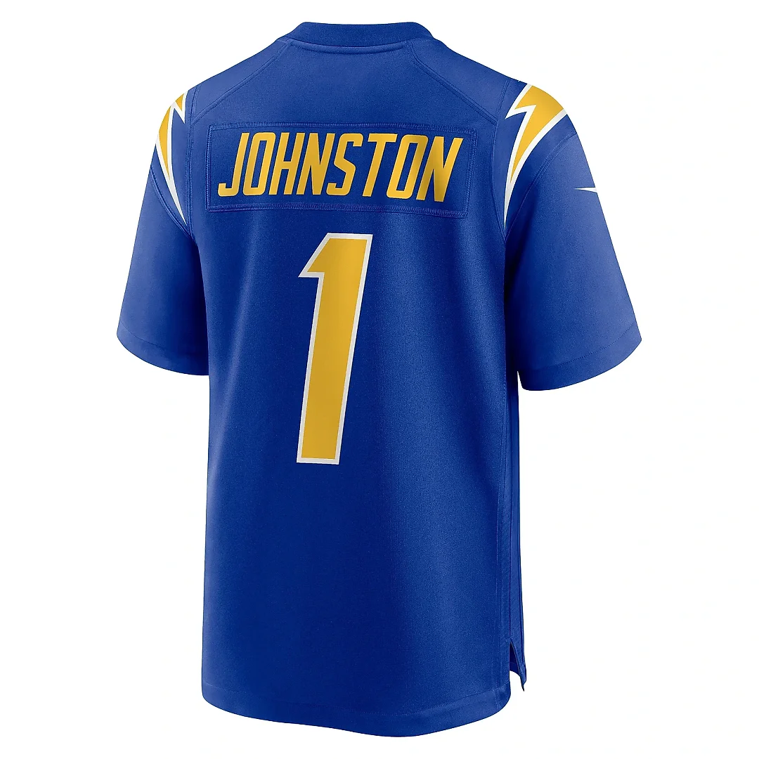 Zennovawear Men's Los Angeles Chargers Quentin Johnston Royal Alternate Game Jersey