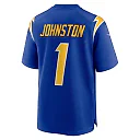 Zennovawear Men's Los Angeles Chargers Quentin Johnston Royal Alternate Game Jersey