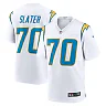 Zennovawear Men's Los Angeles Chargers Rashawn Slater White Game Jersey
