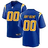 Zennovawear Men's Los Angeles Chargers Royal Alternate Custom Game Jersey