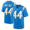 Zennovawear Men's Los Angeles Chargers Scott Matlock Powder Blue Team Game Jersey