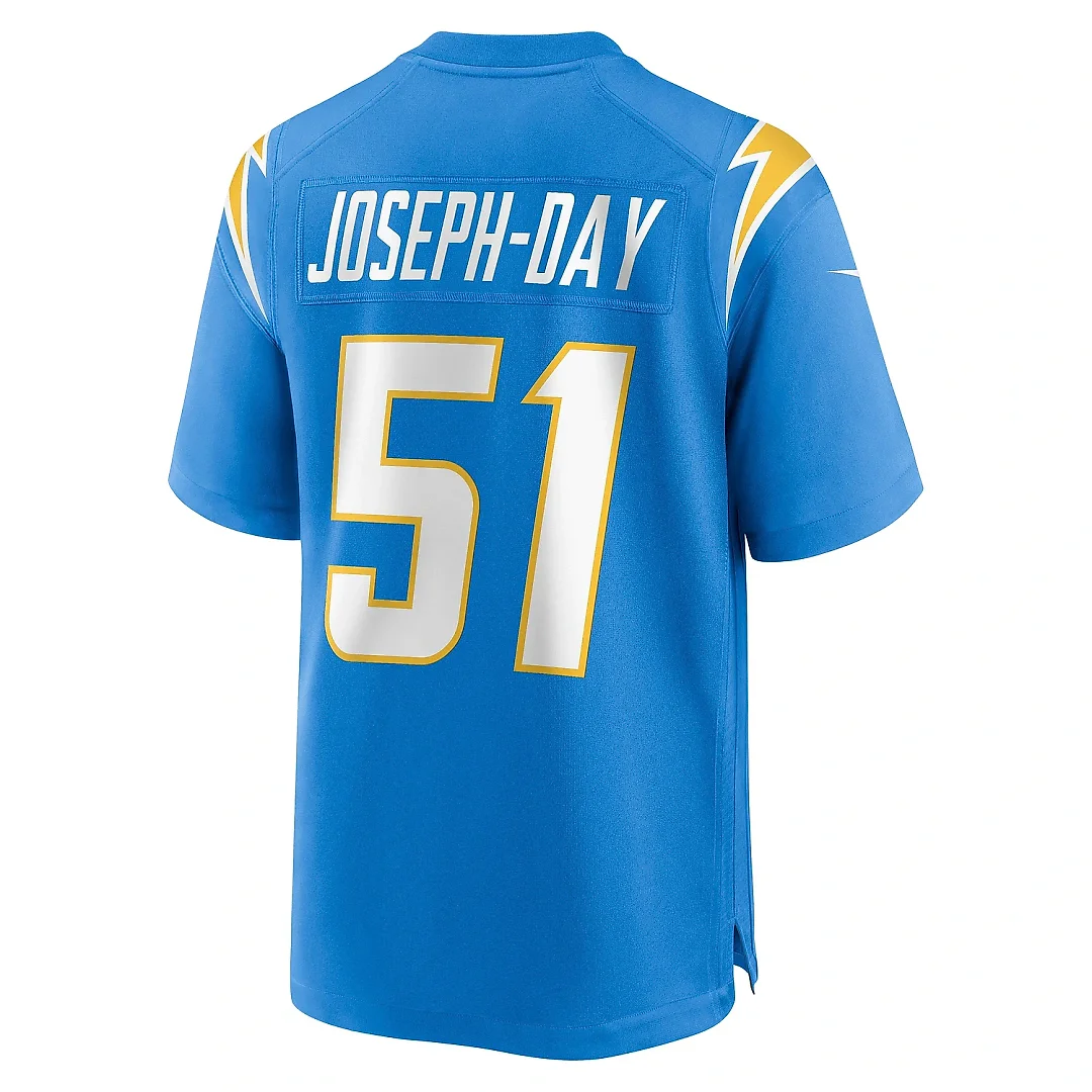 Zennovawear Men's Los Angeles Chargers Sebastian Joseph-Day Powder Blue Game Player Jersey