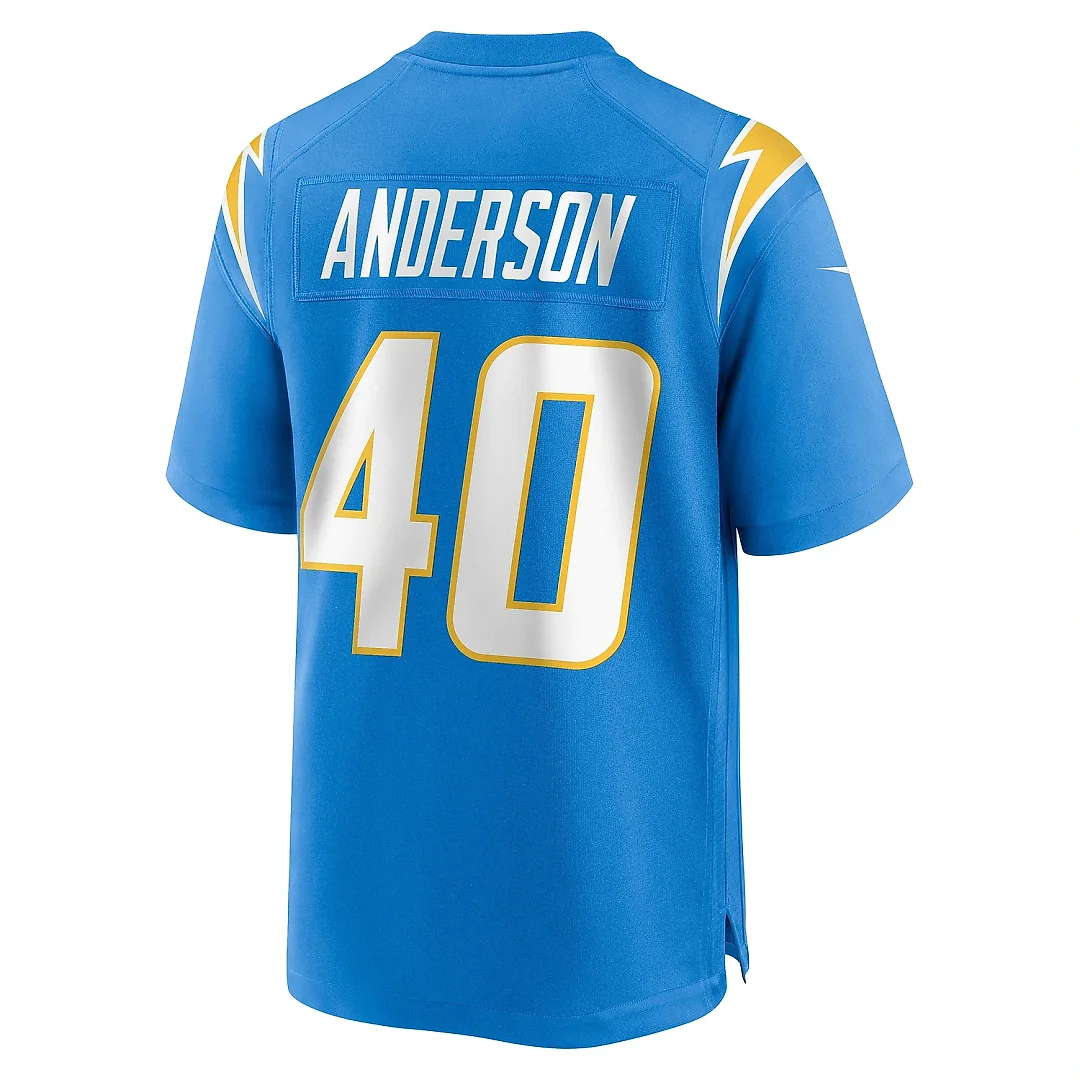 Zennovawear Men's Los Angeles Chargers Stephen Anderson Powder Blue Game Jersey