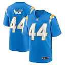 Zennovawear Men's Los Angeles Chargers Tanner Muse Powder Blue Team Game Jersey