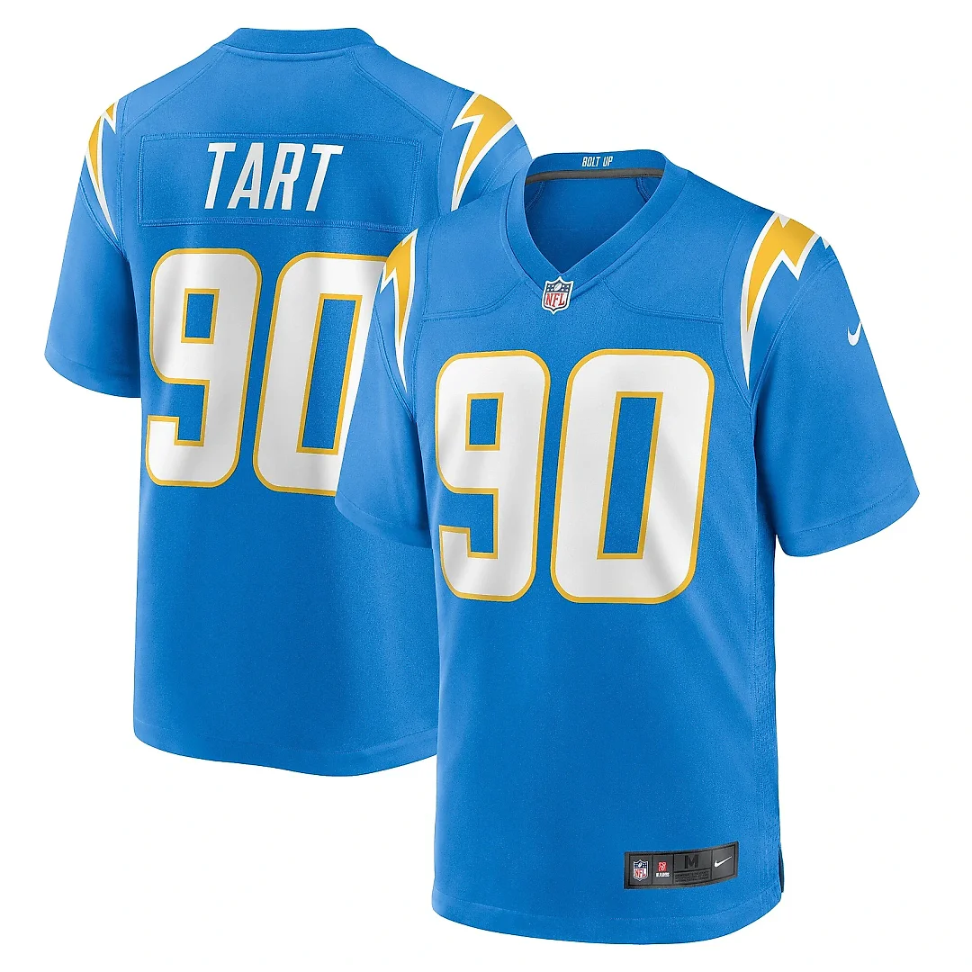 Zennovawear Men's Los Angeles Chargers Teair Tart Powder Blue Team Game Jersey