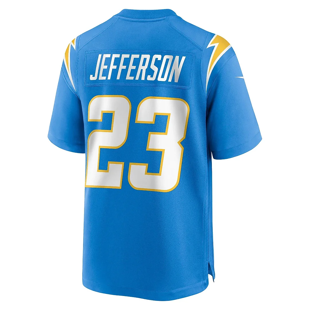 Zennovawear Men's Los Angeles Chargers Tony Jefferson Powder Blue Team Game Jersey