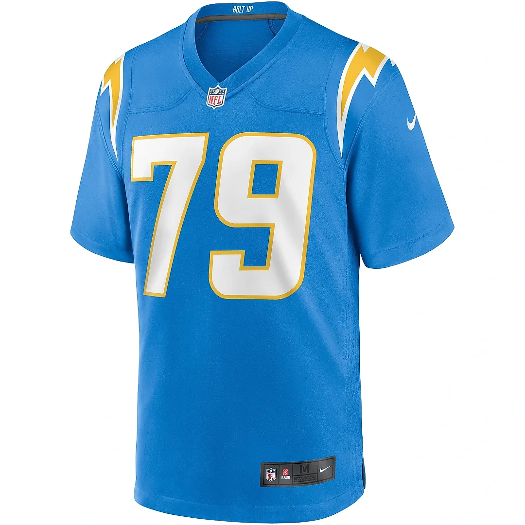 Zennovawear Men's Los Angeles Chargers Trey Pipkins III Powder Blue Game Jersey