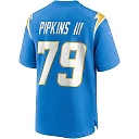 Zennovawear Men's Los Angeles Chargers Trey Pipkins III Powder Blue Game Jersey