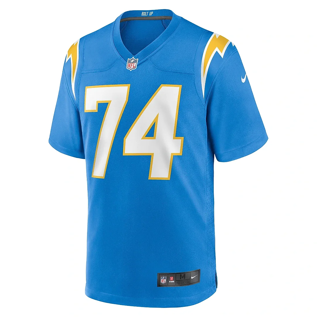 Zennovawear Men's Los Angeles Chargers Tyler McLellan Powder Blue Team Game Jersey