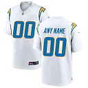 Zennovawear Men's Los Angeles Chargers White Custom Game Jersey