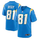 Zennovawear Men's Los Angeles Chargers Will Dissly Powder Blue Game Jersey