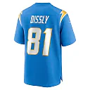 Zennovawear Men's Los Angeles Chargers Will Dissly Powder Blue Game Jersey