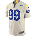 Zennovawear Men's Los Angeles Rams Aaron Donald Bone Vapor Limited Jersey