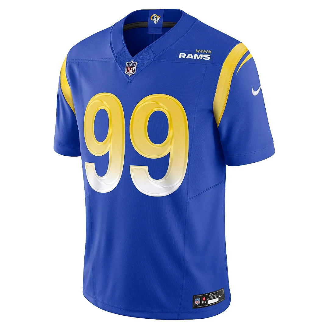 Zennovawear Men's Los Angeles Rams Aaron Donald Royal Vapor F.U.S.E. Limited Jersey
