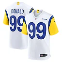 Zennovawear Men's Los Angeles Rams Aaron Donald White Alternate Game Jersey