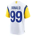 Zennovawear Men's Los Angeles Rams Aaron Donald White Alternate Player Game Jersey