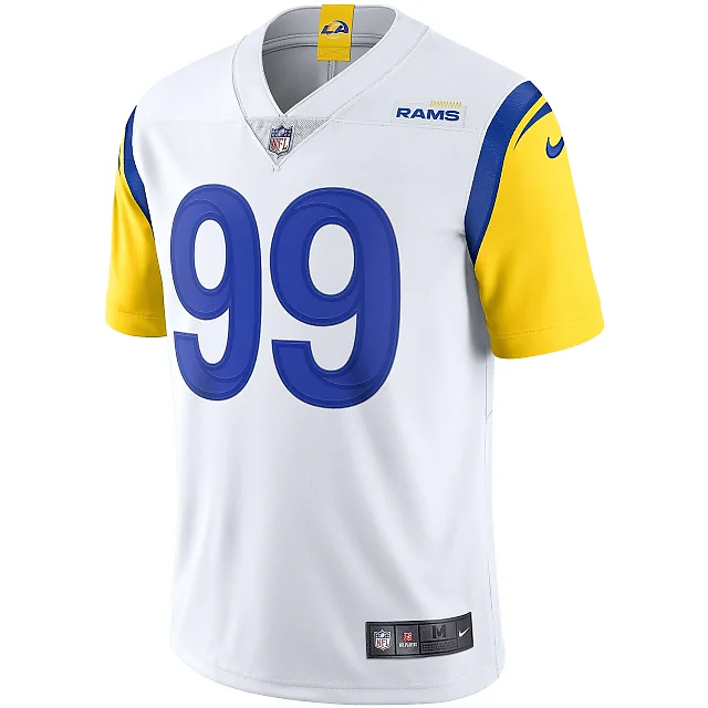 Zennovawear Men's Los Angeles Rams Aaron Donald White Alternate Vapor Limited Jersey