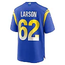 Zennovawear Men's Los Angeles Rams Blake Larson Royal Game Jersey