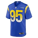 Zennovawear Men's Los Angeles Rams Bobby Brown III Royal Team Game Jersey
