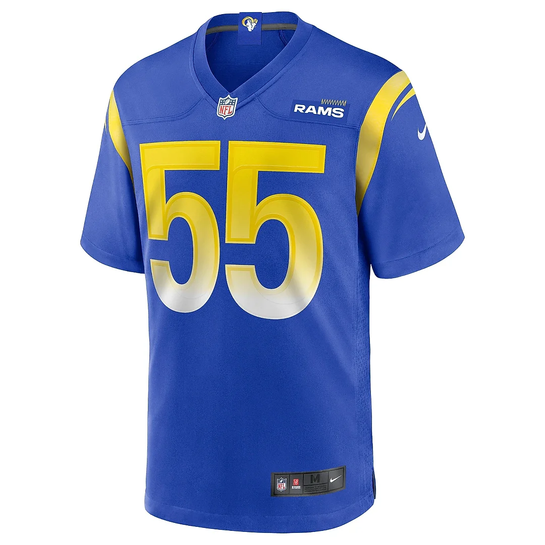 Zennovawear Men's Los Angeles Rams Brian Allen Royal Game Jersey