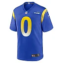 Zennovawear Men's Los Angeles Rams Byron Young Royal Home Game Jersey