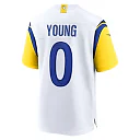 Zennovawear Men's Los Angeles Rams Byron Young White Team Game Jersey