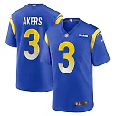 Zennovawear Men's Los Angeles Rams Cam Akers Royal Game Jersey