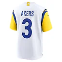 Zennovawear Men's Los Angeles Rams Cam Akers White Game Jersey