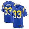 Zennovawear Men's Los Angeles Rams Cam Lampkin Royal Game Jersey