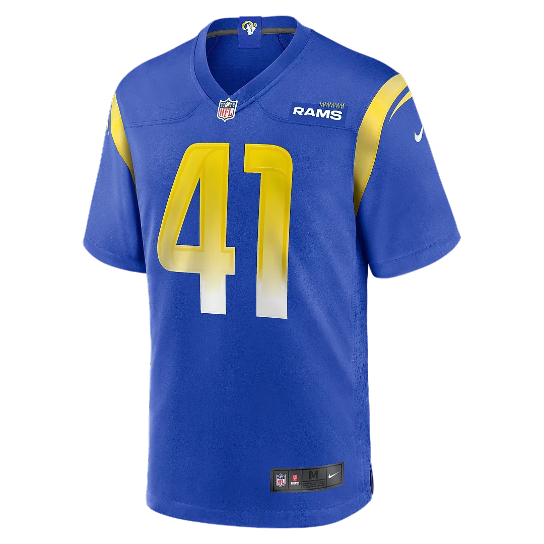 Zennovawear Men's Los Angeles Rams Cameron McCutcheon Royal Game Jersey