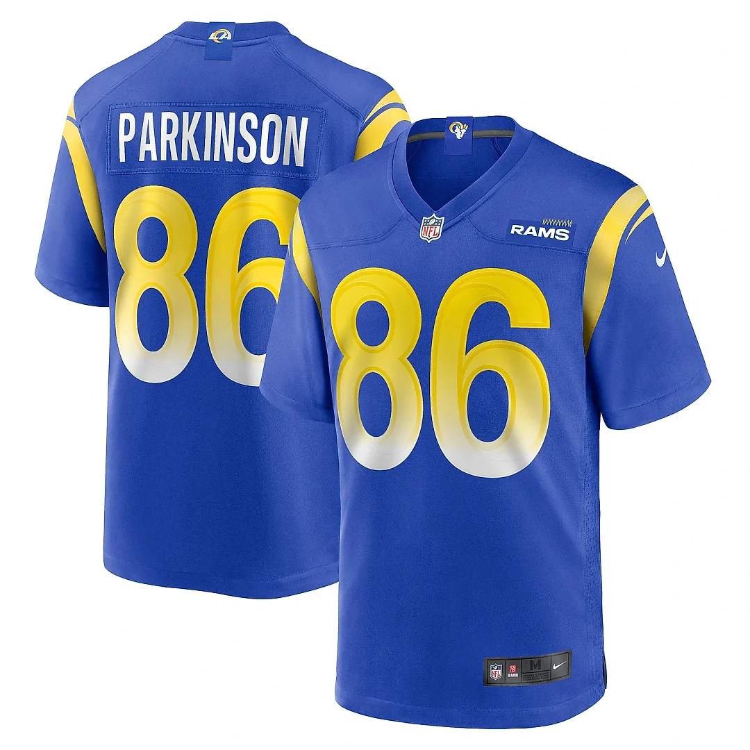 Zennovawear Men's Los Angeles Rams Colby Parkinson Royal Game Jersey