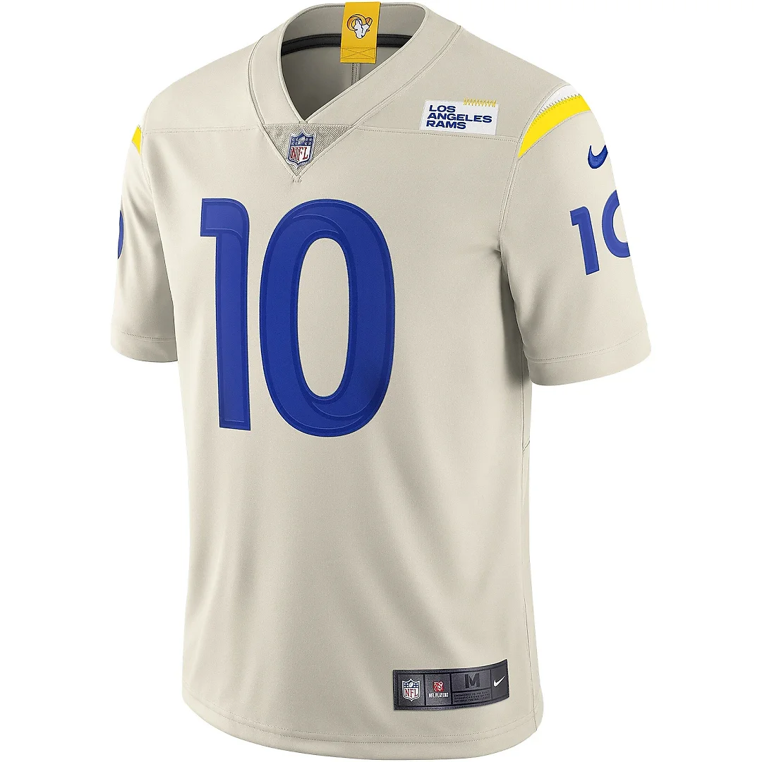Zennovawear Men's Los Angeles Rams Cooper Kupp Bone Vapor Limited Jersey